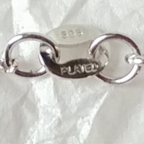 PURPLE CZ FLOWER PENDANT with 16" CHAIN - Picture 4 of 7